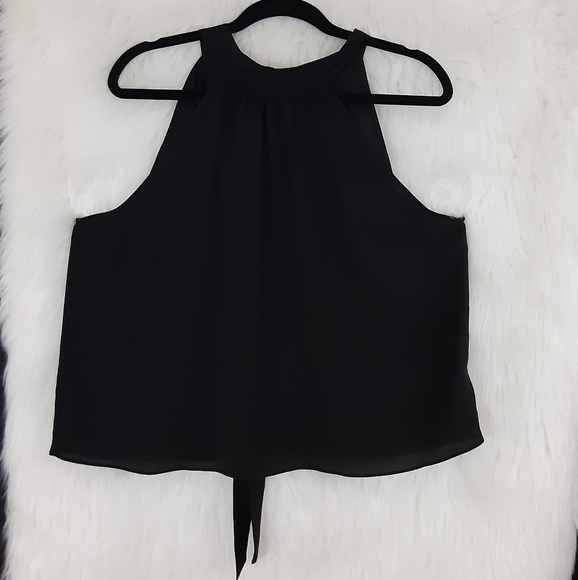 Bisou Bisou Tops - BISOU BISOU Black Sleeveless Top Size L